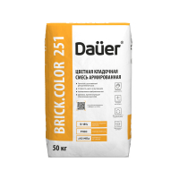 Цветная кладочная смесь армированная Dauer BRICK.COLOR 251 шоколадная 50 кг