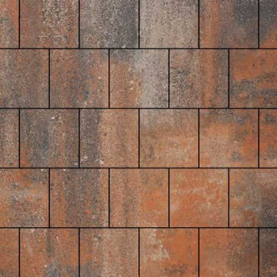 Тротуарная плитка Steinrus Валенсия Color Mix Рей 80 мм