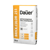 Цветная кладочная смесь армированная Dauer BRICK.COLOR 251 шоколадная 50 кг