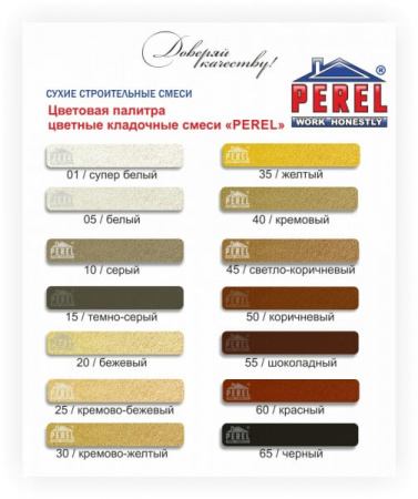 Цветная кладочная смесь Perel NL серая 25 кг